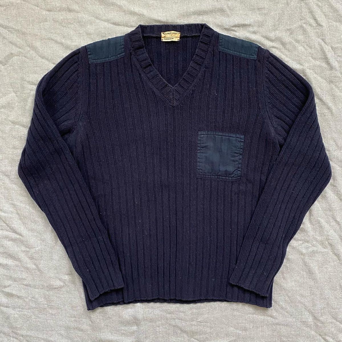爆安爆安Vintage HELMUT LANG 本人期 リブセーター ニット ニット