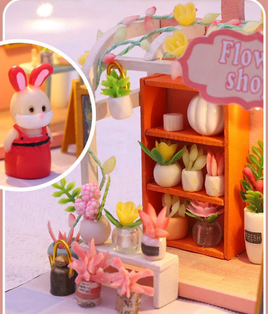 doll house kit miniature house kit ... flower shop flower . shop interior 