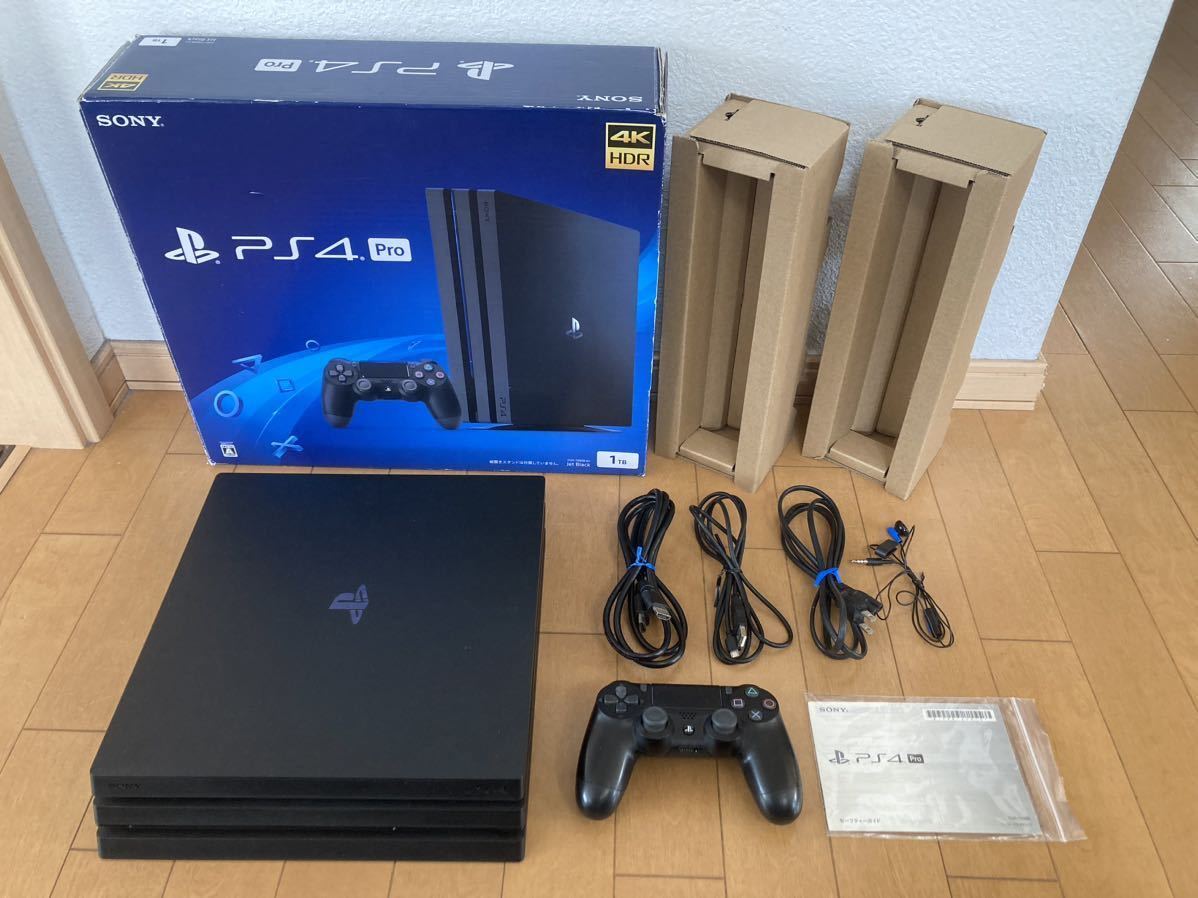 1円PS4 Pro ジェット・ブラック1TB CUHBB ゲーム機本体初期