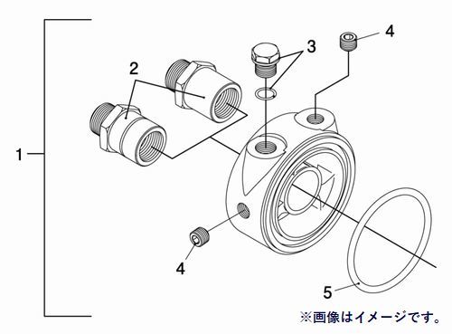 個人宅発送可能 TRUST トラスト 油圧・油温センサーアタッチメント 補修パーツ 【5】 Oリング (内径62φ) (12401104)_画像1