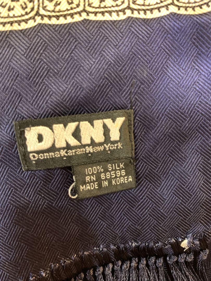 DKNY ダナキャランニューヨーク エスニック ストール シルク 100