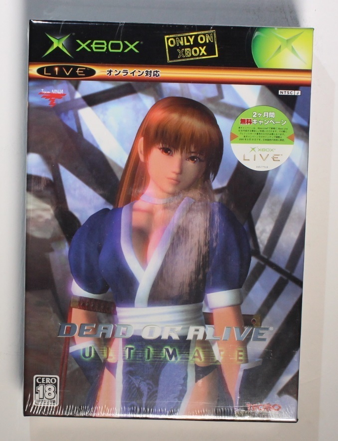 DEAD OR ALIVE/ Dead or Alive ULTIMATE general version / first generation XBOX soft 2 sheets set XBOX360 use possibility reservation privilege poster attaching super rare goods new goods unopened goods 