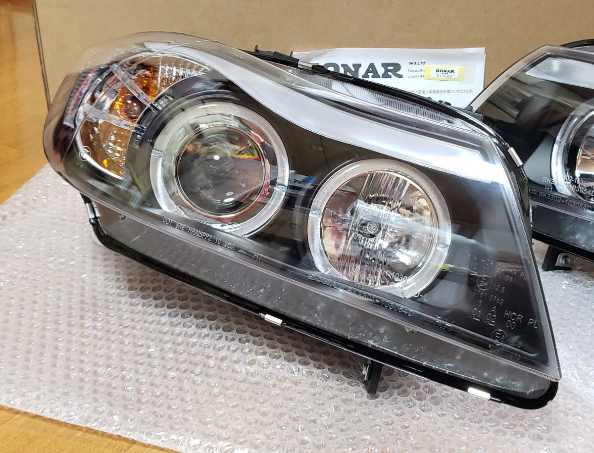 SONAR│LED エンジェルアイ ヘッドライト│ 3シリーズ E90 E91-