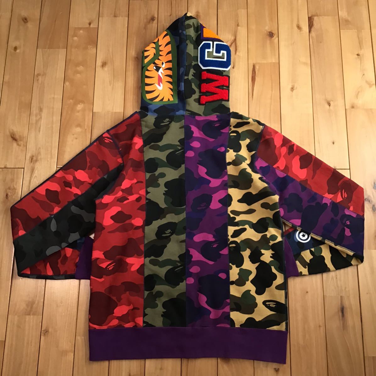 crazy camo シャーク パーカー Lサイズ mad shark full zip hoodie a