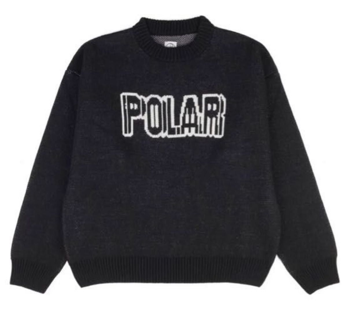 POLAR SKATE CO. EARTHKNIT SWEATER  BLACK  Sサイズ