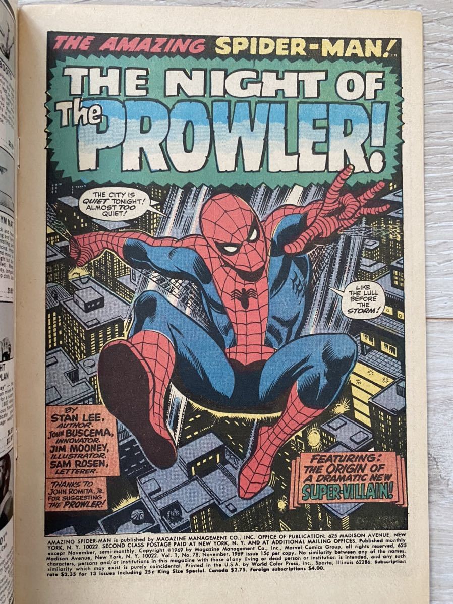 アメコミ Amazing spider man #79 Prowler 初登場-