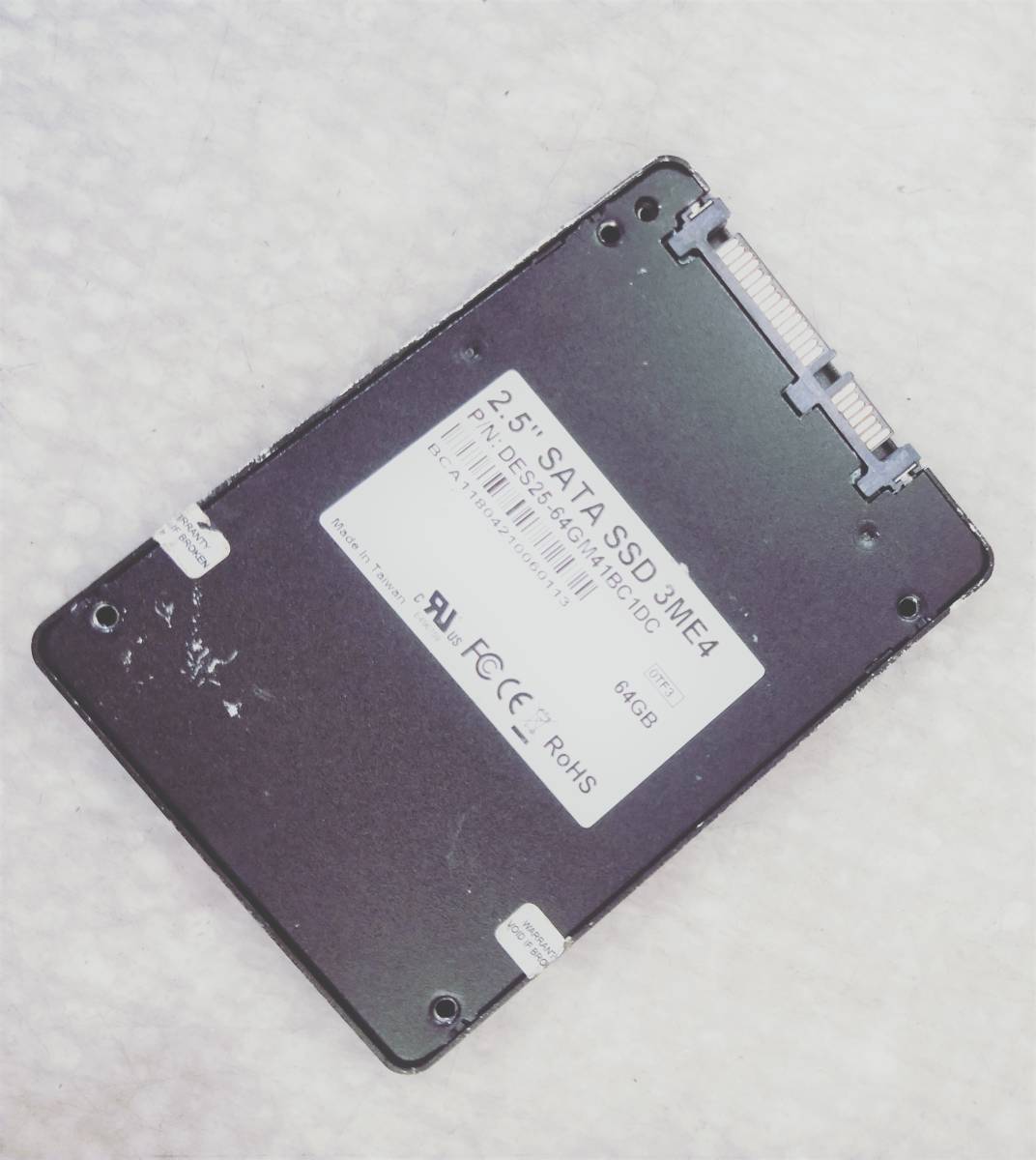 【中古パーツ】2.5 SATA SSD 64GB 1台 正常 innodisk 2.5SATA SSD 3ME4 ■SSD2167_画像2
