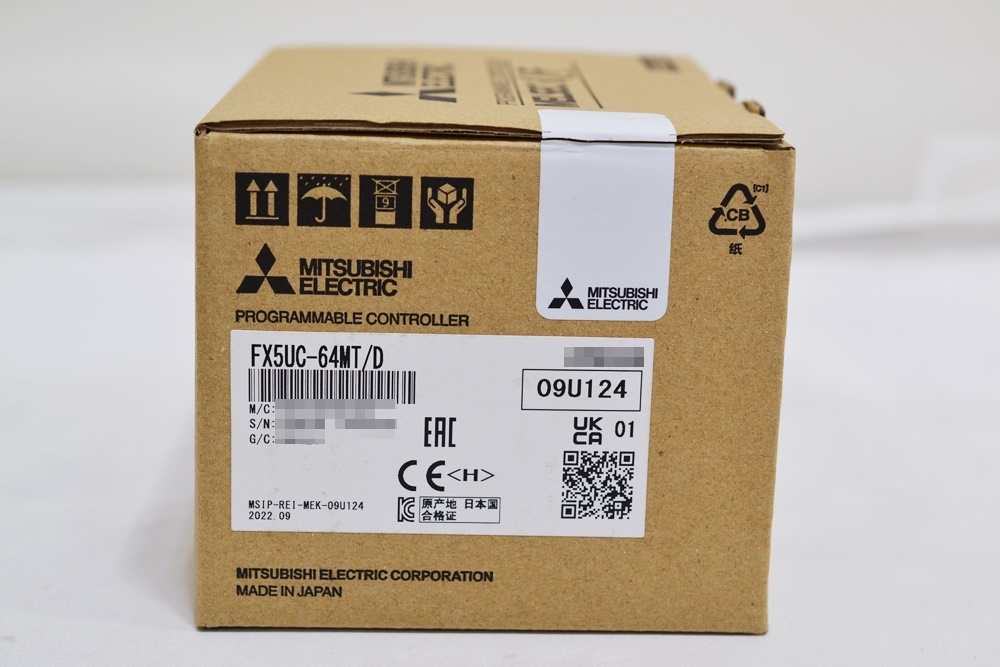 ★未使用!三菱電機 FX5UC CPUユニット FX5UC-64MT/D (2022年製)