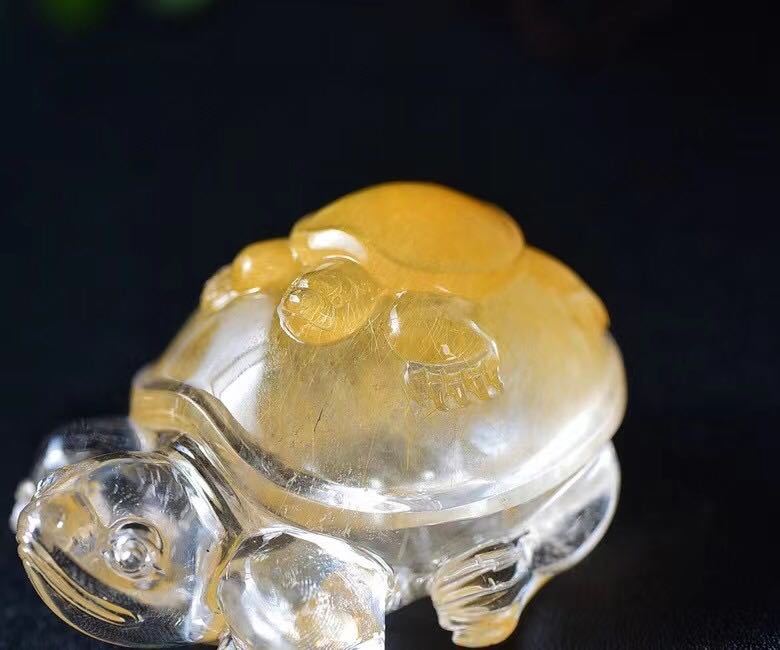 天然】ゴールド ルチル クオーツ 置物 131.4g | www.bauen.com.ar