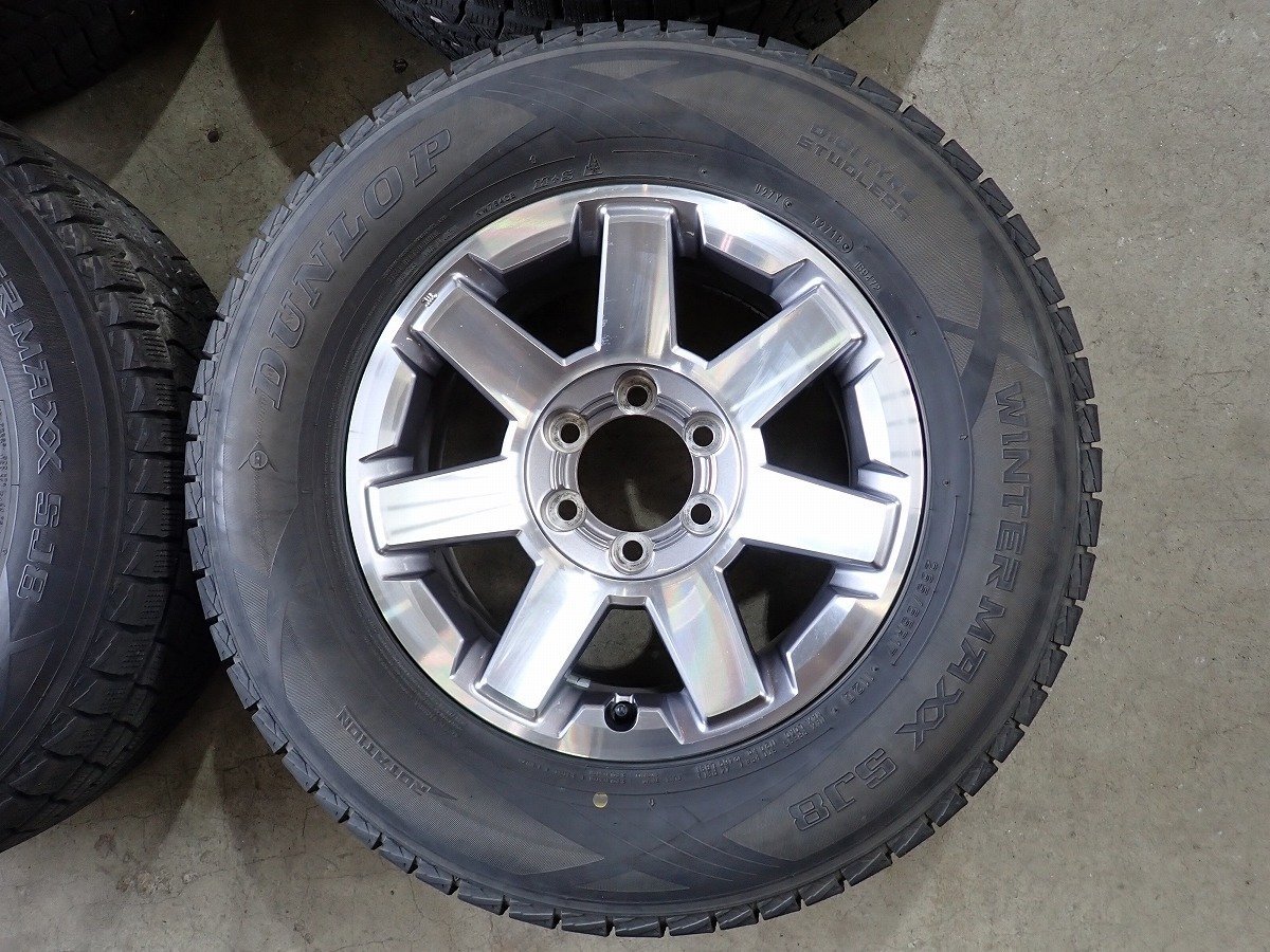 QR4295【送料無料265/65R17】トヨタ純正 プラド ハイラックス サーフ等 中古スタッドレス★17×7.5J 139.7/6H ET15★個人宅配送不可_画像2