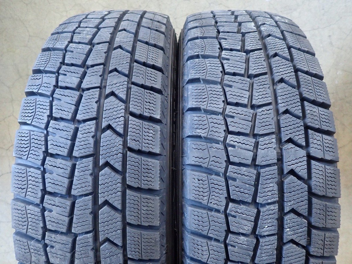 QR4854【送料無料175/65R14】ニッサン純正スチール キューブ ノートなどに ダンロップ 中古スタッドレス ▼14×5J 100/4H ET約45▼_画像3