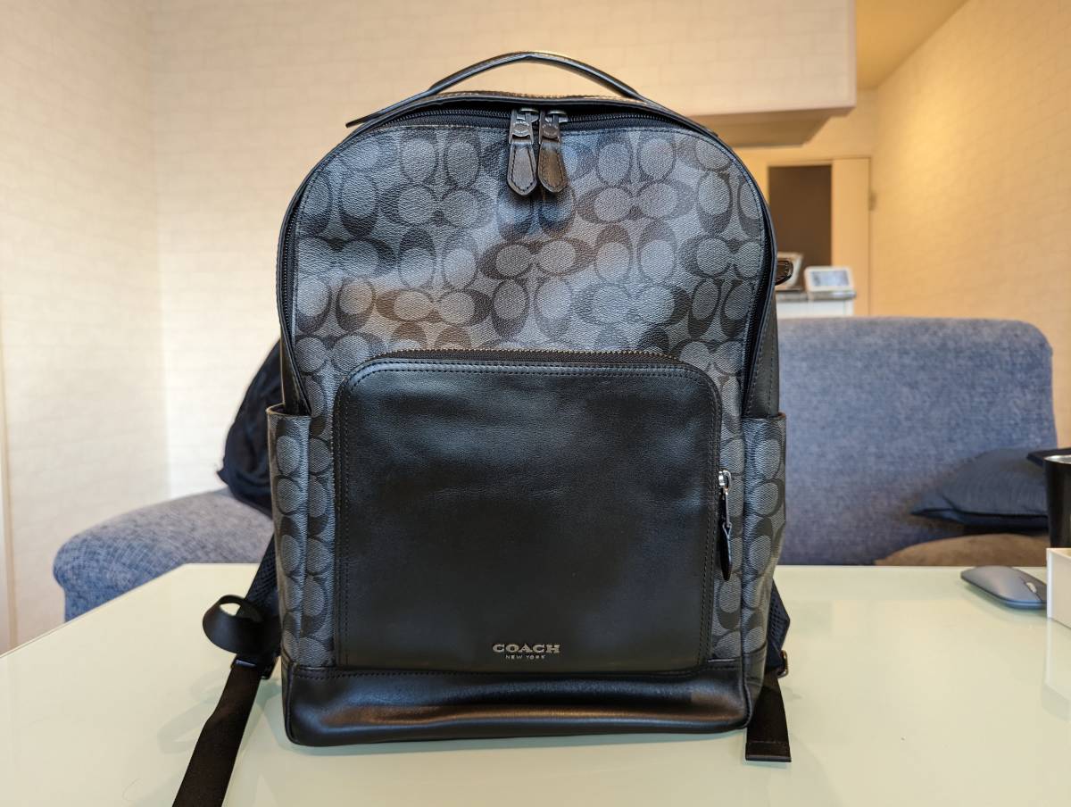 チャーム 【COACH】シグネチャー グラハム バックパック F38755 QBMI5
