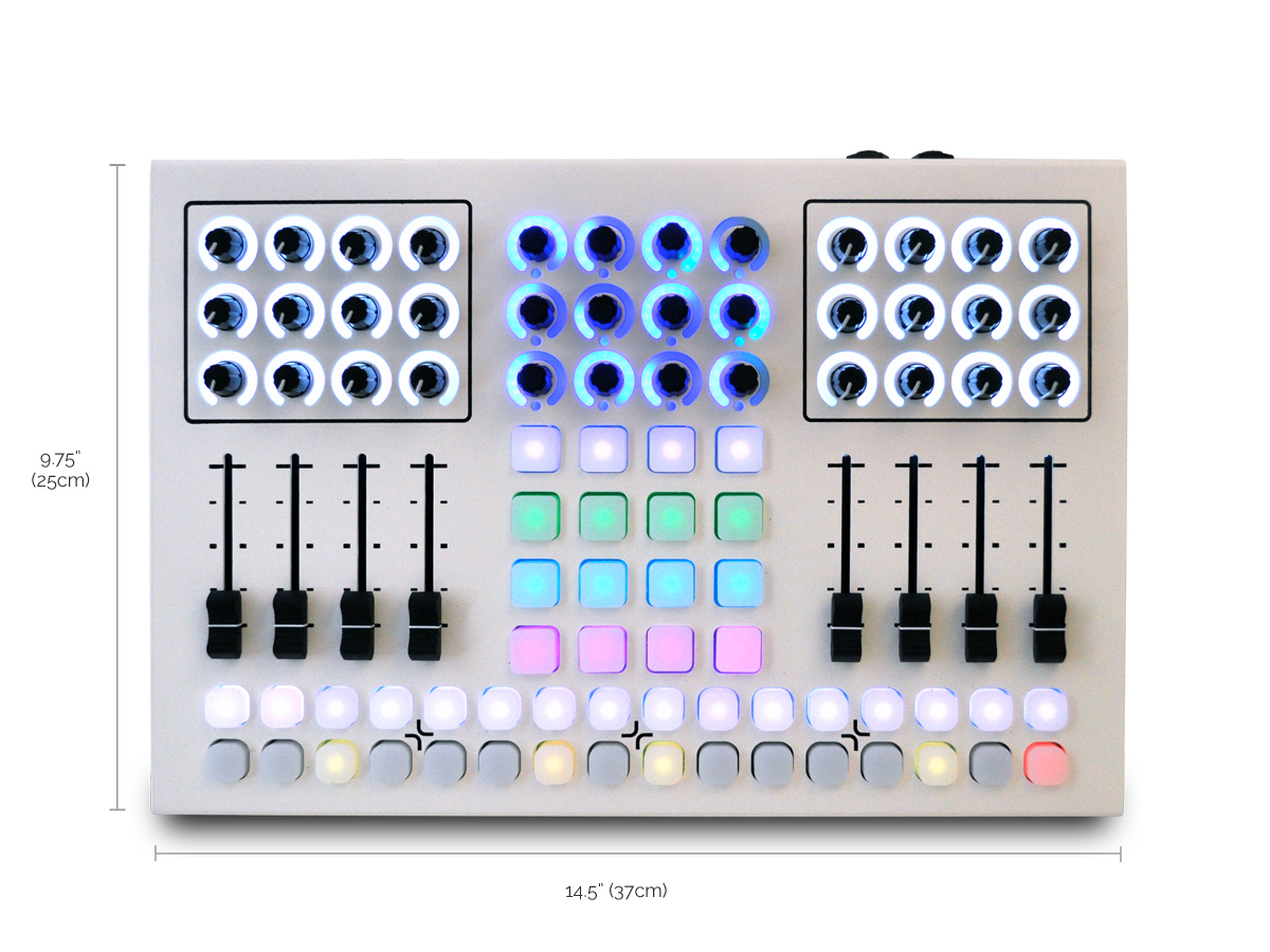 LIVID CNTRL:R WHITE Richie Hawtin совместная разработка MIDI контроллер 