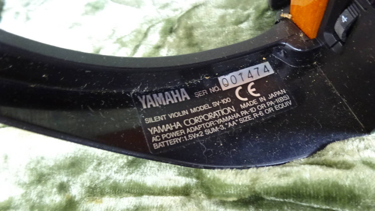 [宇都宮02002UD] YAMAHA SV-100 サイレントバイオリン の画像8