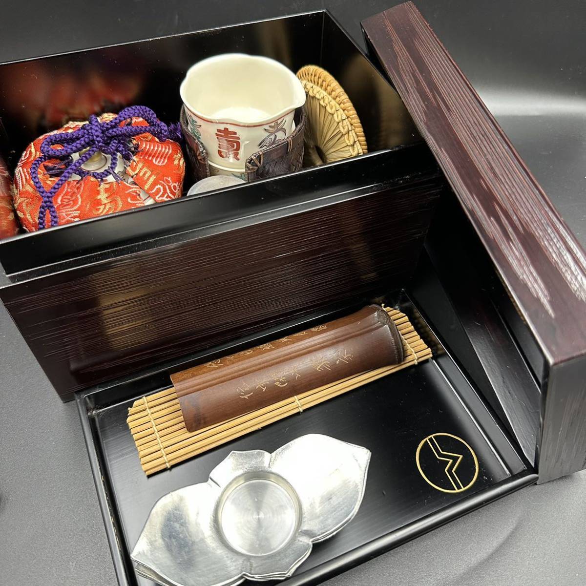 二条流 茶碗 湯冷し◇純錫 茶心壺 清課堂◇古錫 陳源星 剣木瓜式 煎茶
