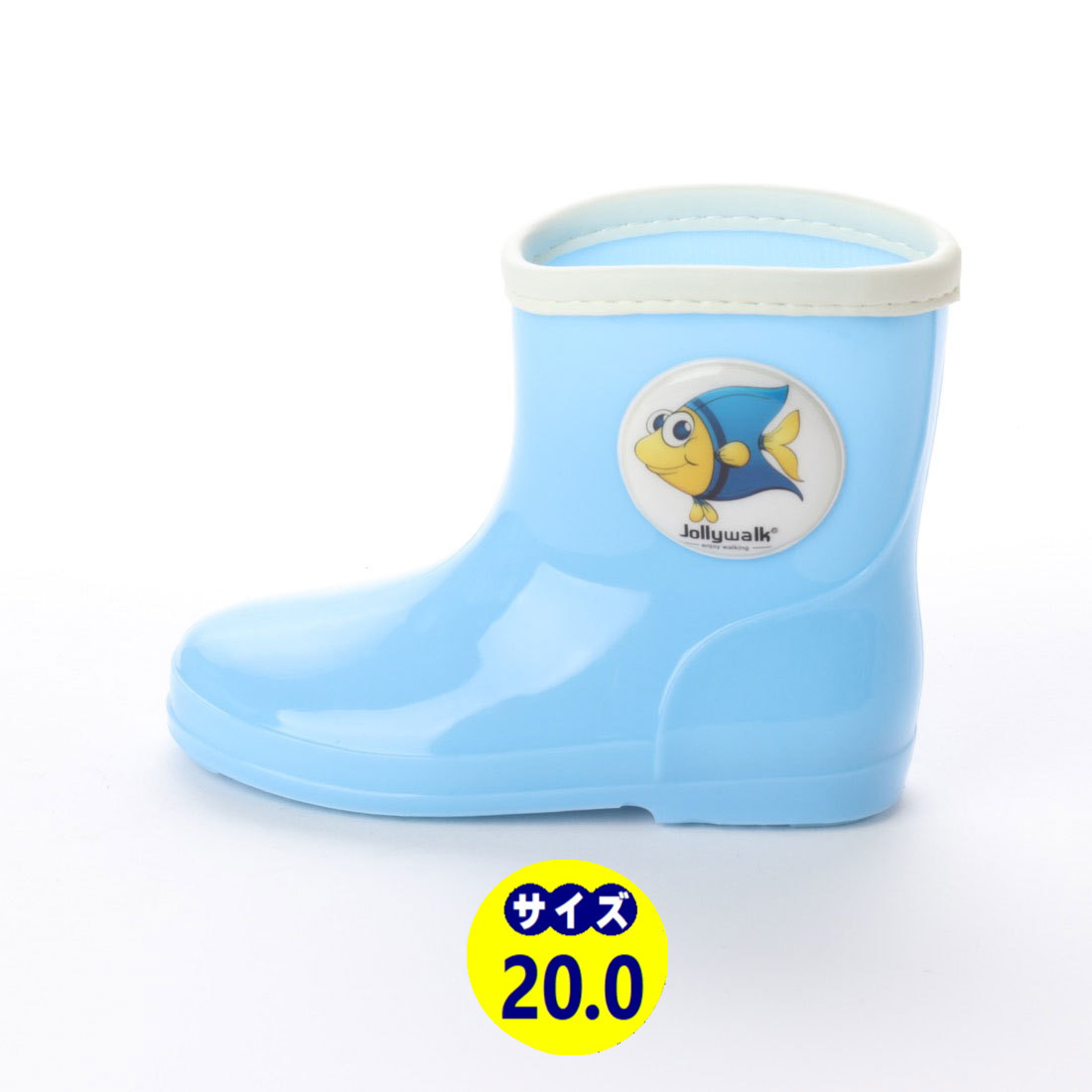 新品・送料無料！！『jwq01-BLU-200』男の子/女の子兼用・キャラクター付きレインシューズ・子供用長靴・雨靴・雨具_画像1