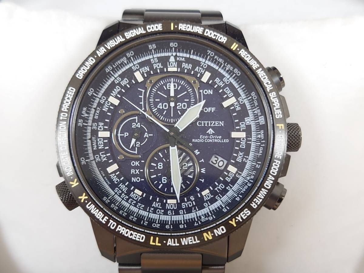 シリーズ シチズン時計 CITIZEN WATCH AT8195-85L プロマスター SKYシリーズ エコ・ドライブ電波時計 極上品 ケース - cukurovabasketbol.com