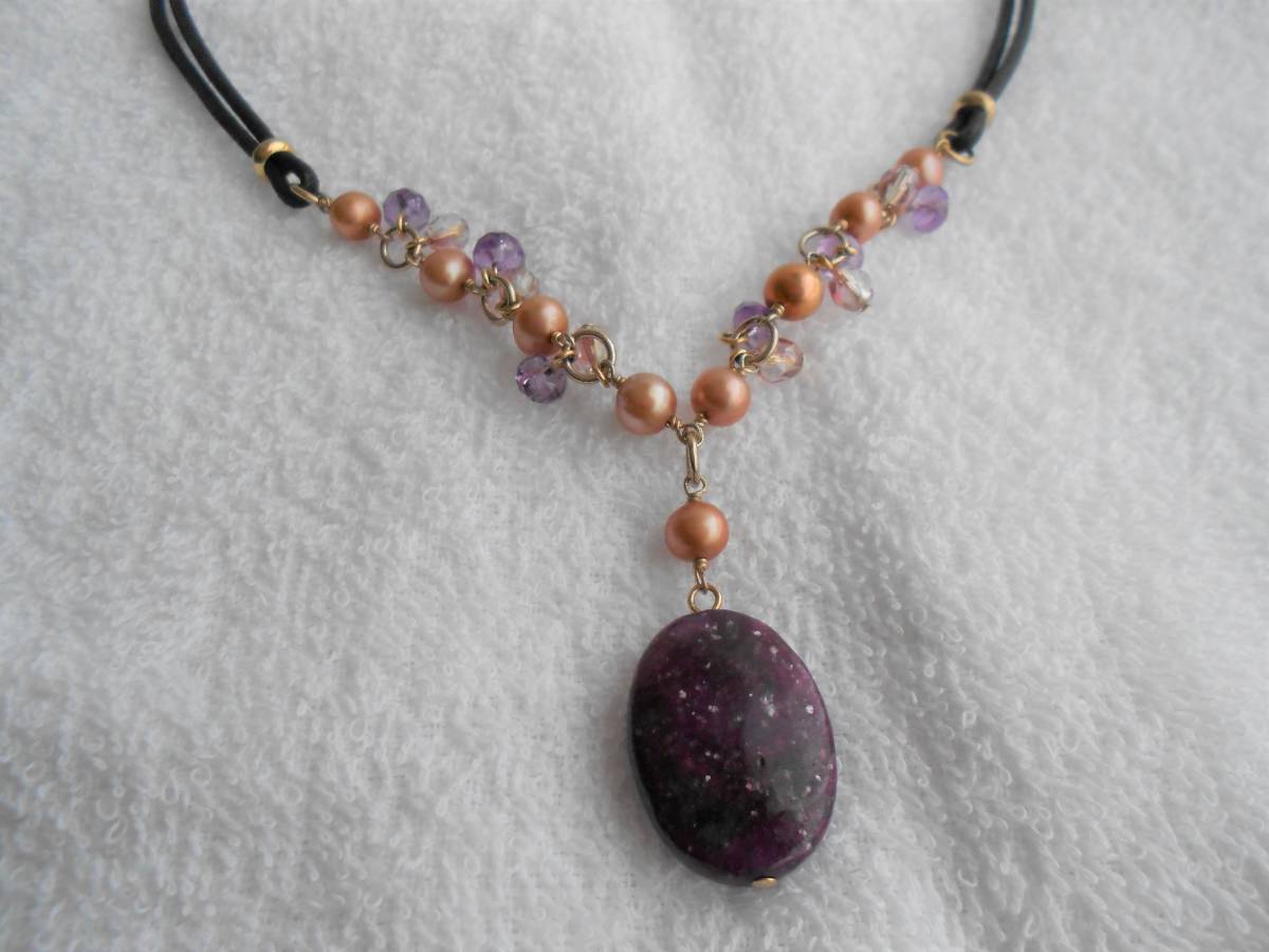 SCAPA Scapa necklace purple series purple pink series Gold 