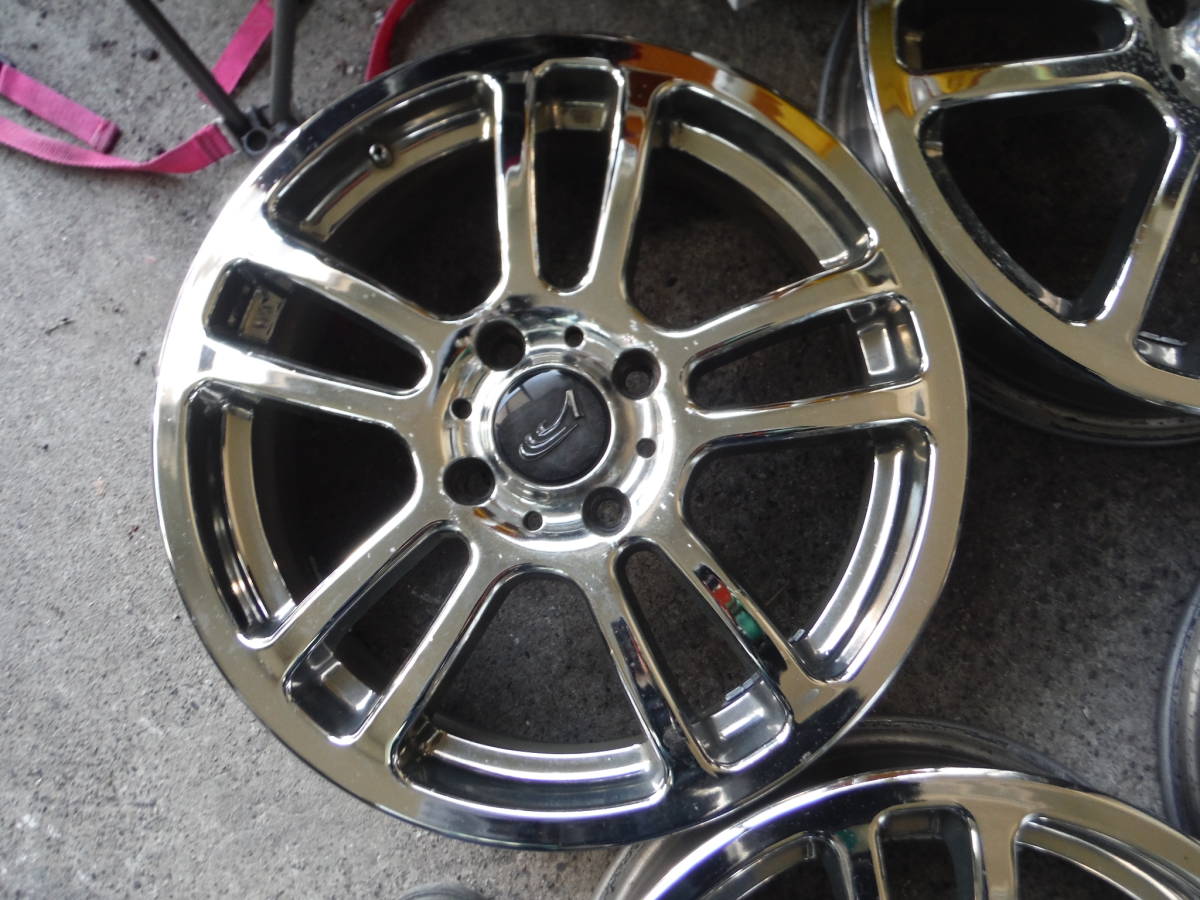 レイズ rayz アルミホイール4本セット　４穴１００　４Ｈ　１５インチ　１５ｘ５．５ｊ＋４５　日本製希少レア_画像4