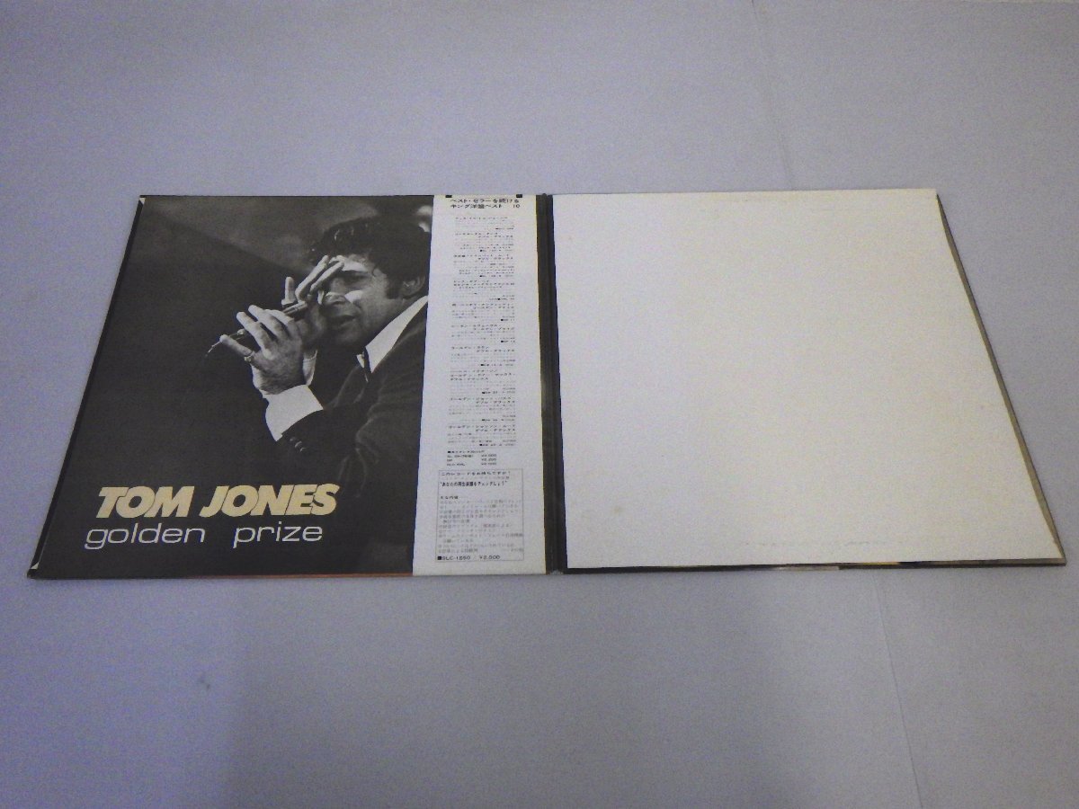 LP レコード 帯 TOM JONES トム ジョーンズ GOLDEN PRIZE LIVE IN LAS VEGAS ライヴ イン ラスヴェガス【E-】 D10730A_画像3