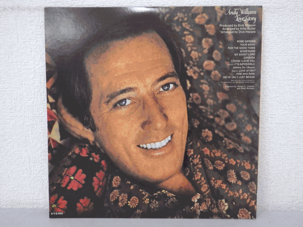 LP レコード Andy Williams アンディ ウィリアムス Love Story ある愛の詩 【E-】 E220T_画像2