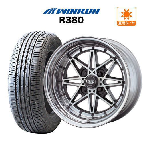 サマータイヤ ホイール 4本セット ワーク エクイップ 03 WINRUN ウインラン R380 155/65R14_画像1