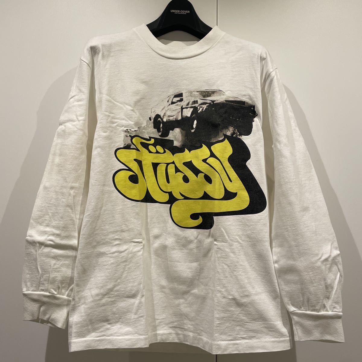 STUSSY графика long T Stussy skate singskesinSK8THING SKATETHING темно-синий бирка 90 годы Fujiwara hirosiNIGO JONIOjonio