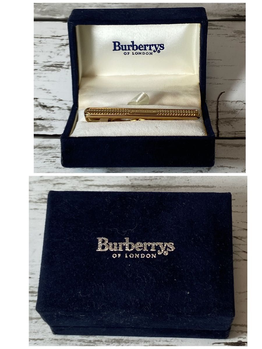 ☆美品☆ BURBERRY Burberry's バーバリー　タイピン　箱付　タイバー　タイタック　タイクリップ　