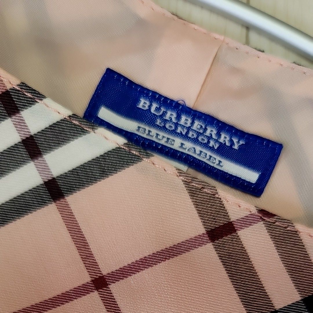 極美品　人気　BURBERRY　バーバリーワンピース　ピンク　チェックワンピース　38　M　ワンピース