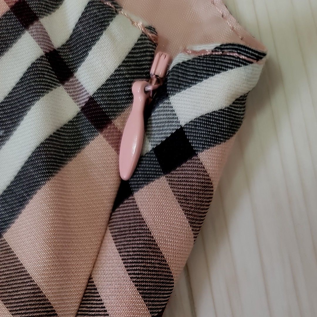 極美品　人気　BURBERRY　バーバリーワンピース　ピンク　チェックワンピース　38　M　ワンピース