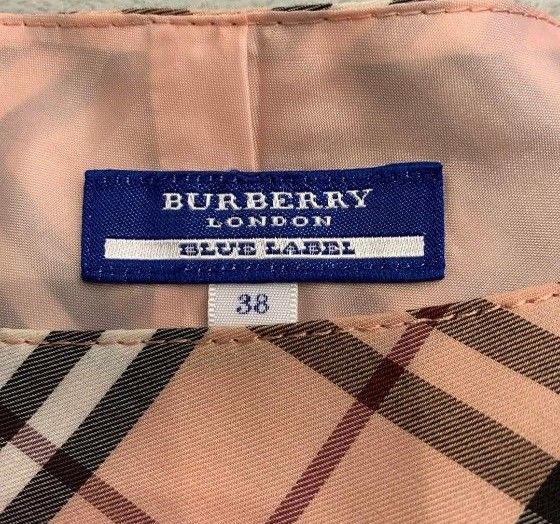 極美品　人気　BURBERRY　バーバリーワンピース　ピンク　チェックワンピース　38　M　ワンピース