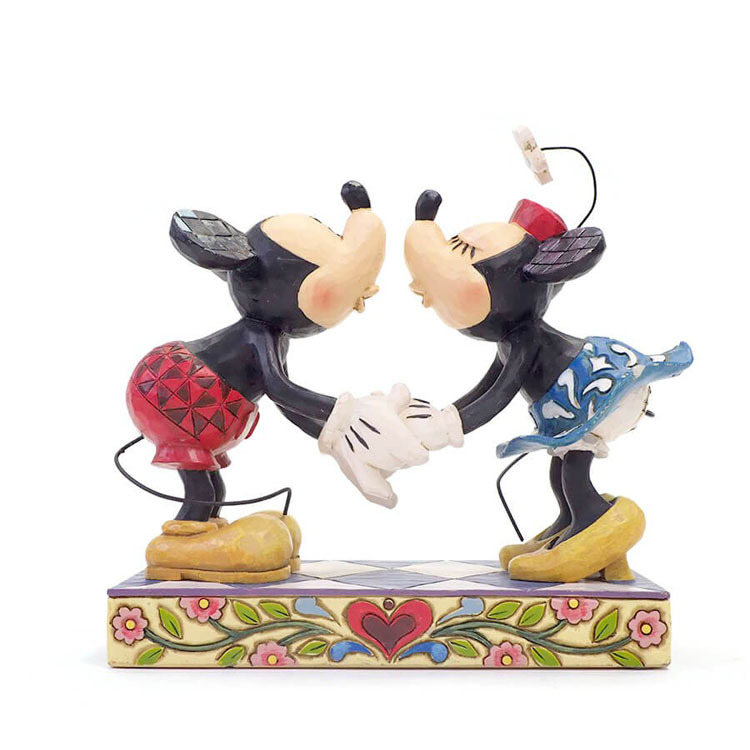 フィギュア ディズニー ミッキー＆ミニー キス 16.5cm enesco Disney Traditions レジン製_画像5