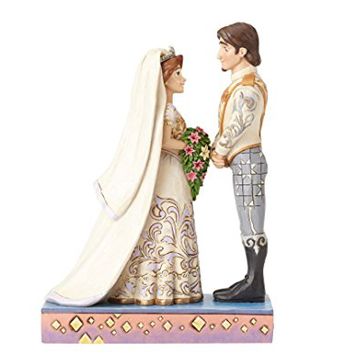 フィギュア ディズニー ラプンツェル＆フリン 17.3cm enesco Disney Traditions レジン製_画像1