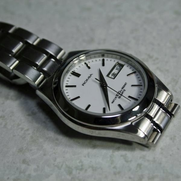男性用 水晶時計 国産 腕時計 ウオッチ  クォーツ メンズ 10気圧防水