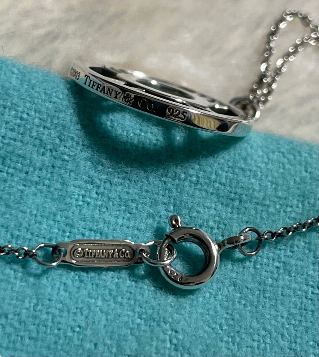 美品 TIFFANY&Co ティファニーアトラスサークルネックレス SV925