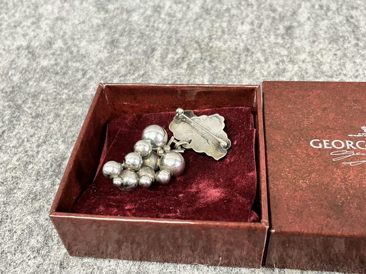 ジョージジェンセン GEORG JENSEN ぶどう ブローチ silver シルバー