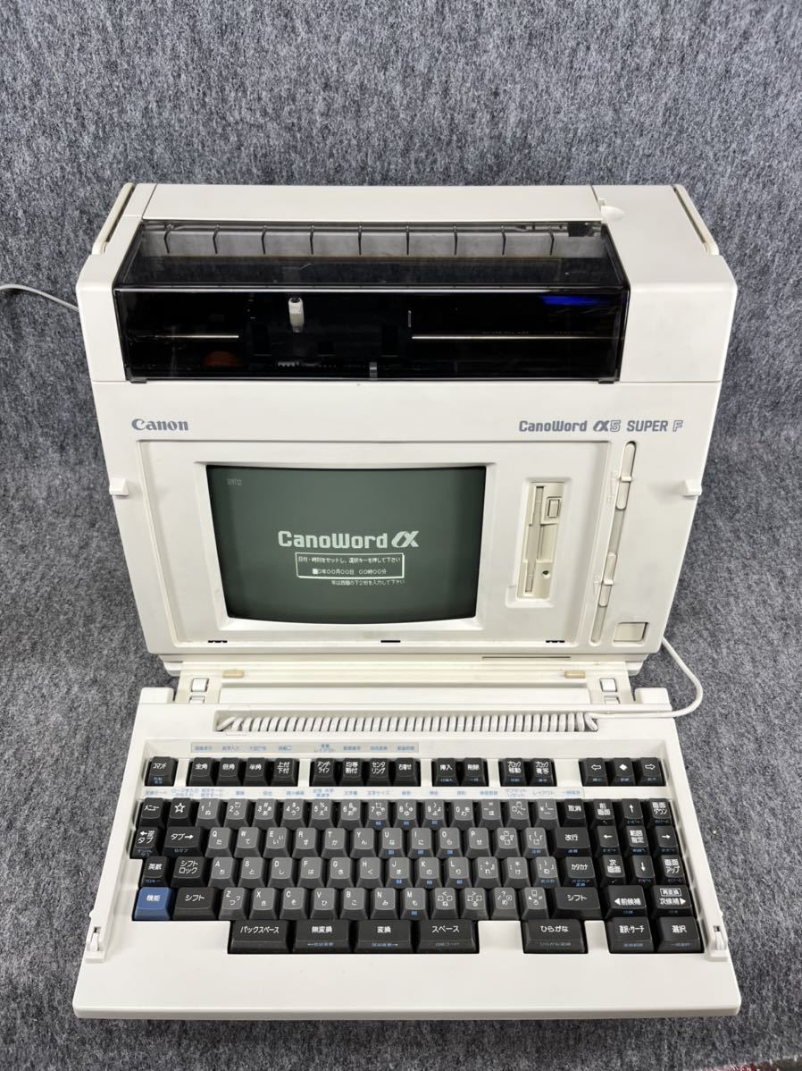 Yahoo!オークション - キャノン CANON ワープロ CANOWORD α5 Yahoo!オークション - キャノン CANON ワープロ CANOWORD α5
