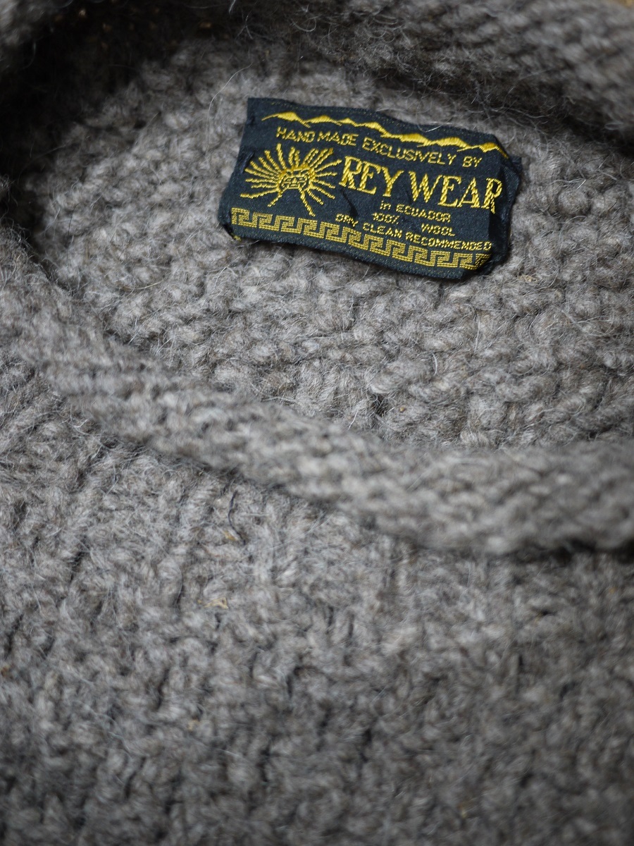 REY WEAR ウールニット アランニット ヴィンテージ wool knit 5611_画像4