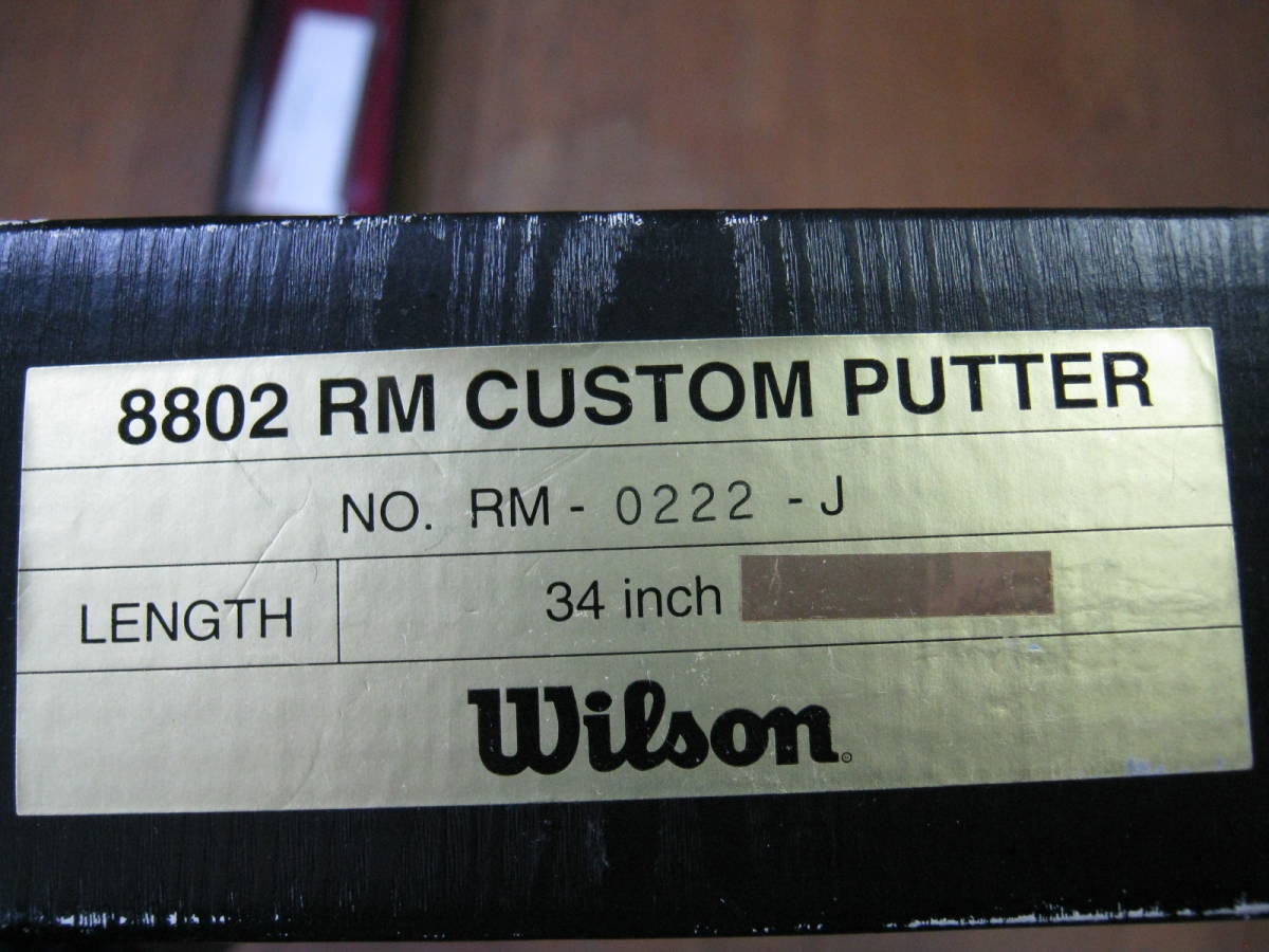  ограничение premium WILSON 8802 RM LIMITED ограниченный короткая клюшка серийный с номером .34 дюймовый L знак модель короткая клюшка 