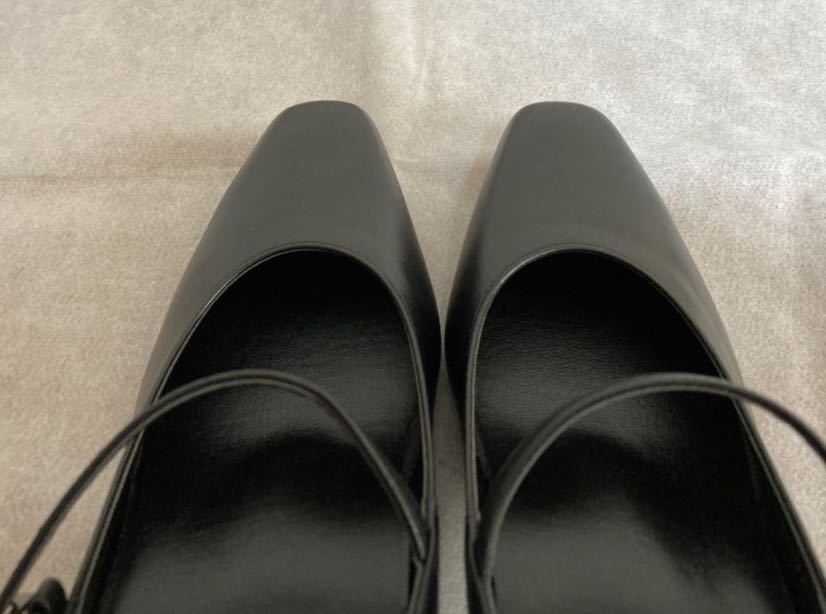  новый товар не использовался Wacoal sakses walk туфли-лодочки квадратное Turow каблук телячья кожа WFN051 женский чёрный черный 22cm бизнес ..OL CA