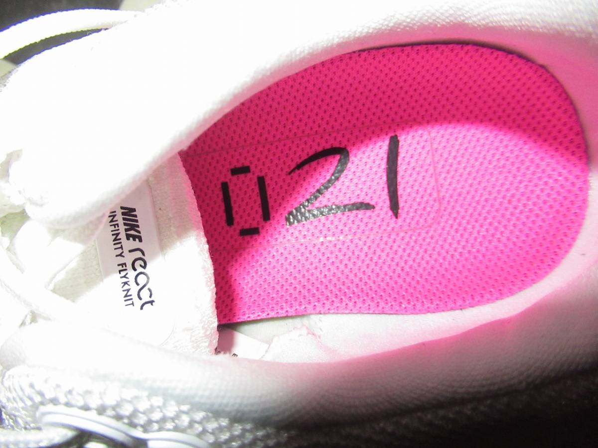 *NIKE/ Nike * new goods rear kto Infinity Ran FK fly knitted 2 23cm white / Sale / pink blast / black 