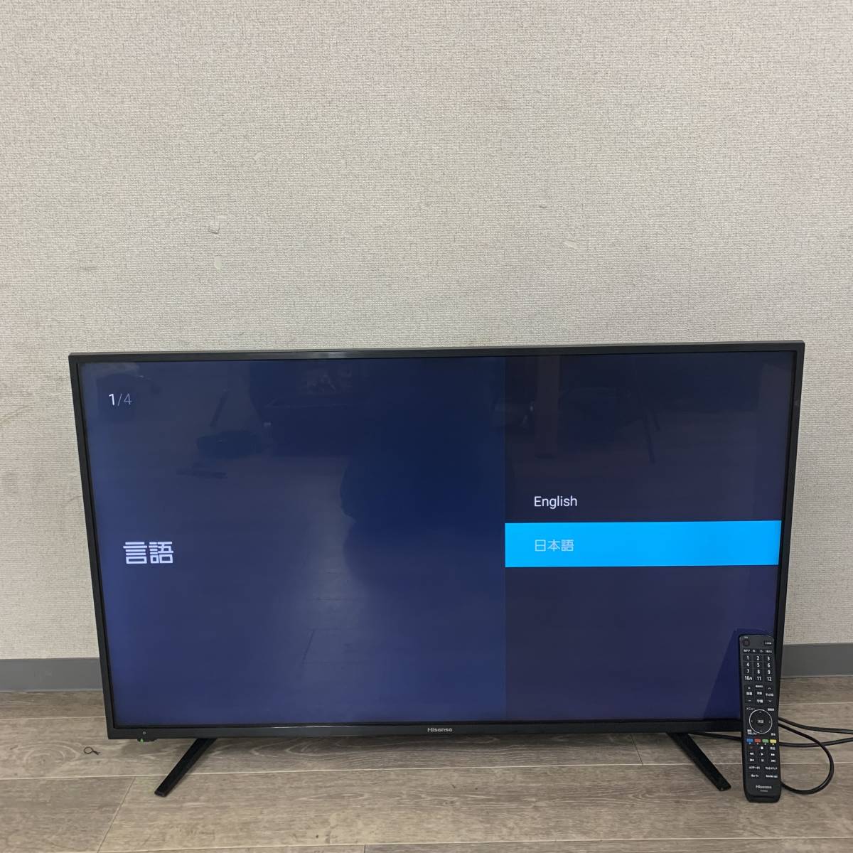 18年製 ハイセンス 43インチ 4K対応テレビ 43A6100 リモコン付 | www