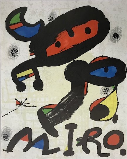 【特価】　≪　　 　ホアン・ミロ　 　　≫　　リトグラフ【石版画】　　　MAYO/AGOSTO　　　1980年　　　JOAN　MIRO_画像2