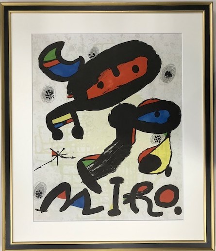 【特価】　≪　　 　ホアン・ミロ　 　　≫　　リトグラフ【石版画】　　　MAYO/AGOSTO　　　1980年　　　JOAN　MIRO