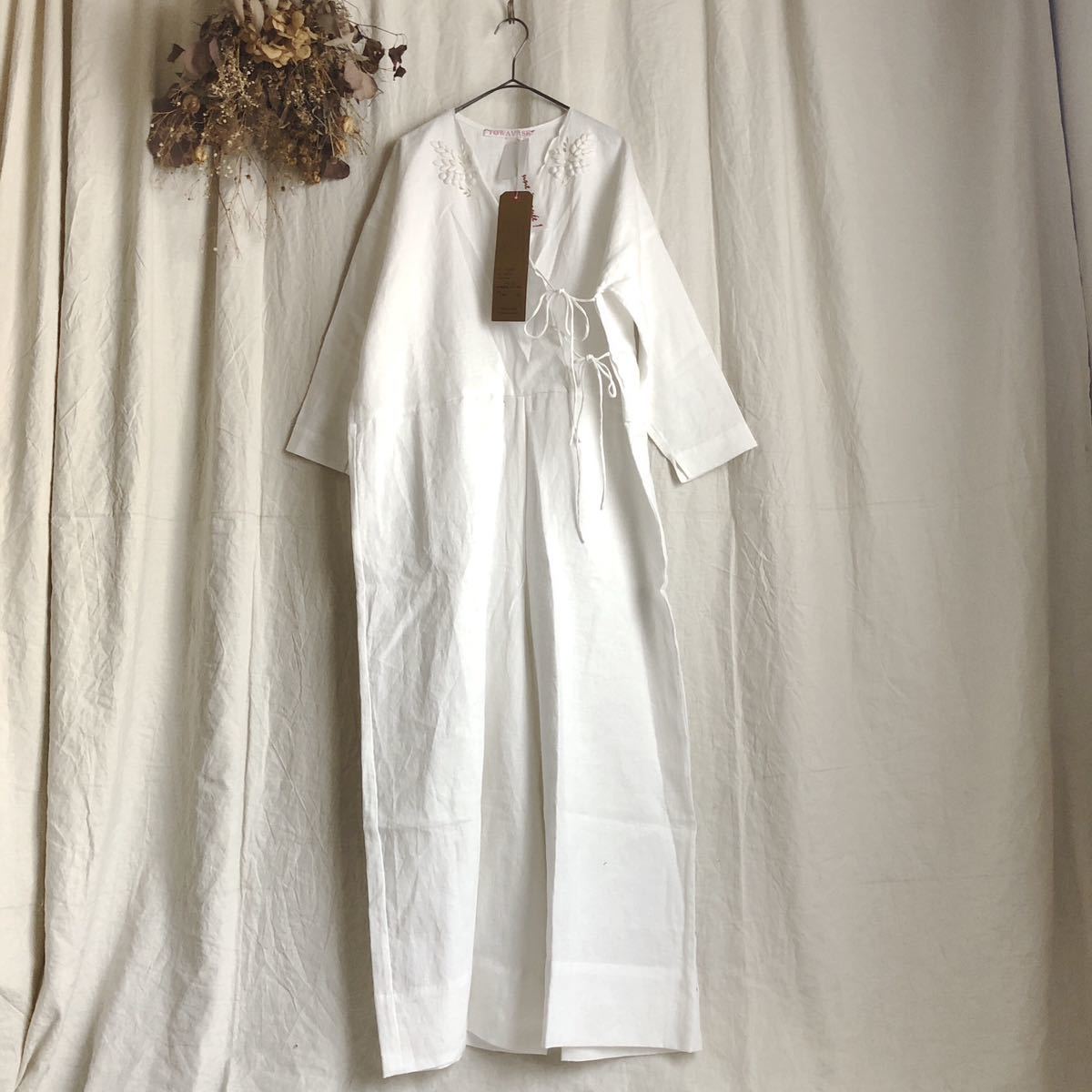 ほぼ未使用 towavase ボンヴォヤージュ サロペット white