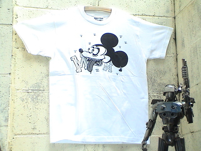 Comical Mouse★　S/STシャツ新L WH T-4/RFink★大特価_画像1
