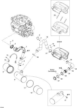 SEADOO RXT'05 OEM section (Exhaust-System) parts Used [S8558-27]_画像3