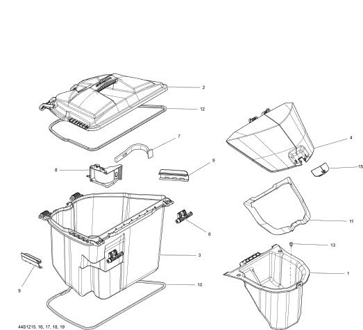 SEADOO RXT 260 (RS)'12 OEM section (Storage-Compartments) parts Used [X2206-45]_画像3