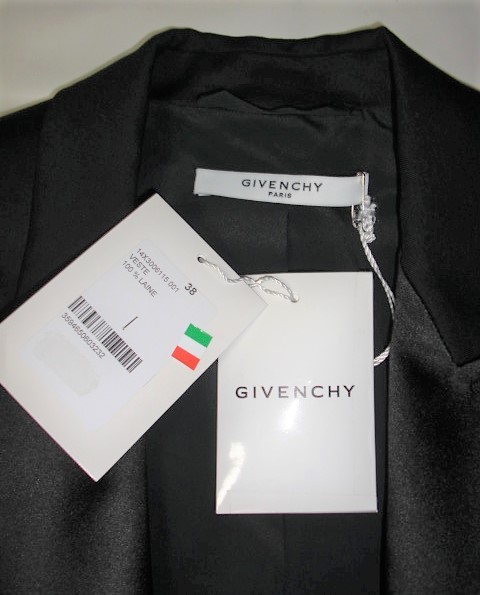 SALE 未使用・GIVENCHY ジバンシィ レディース・黒デザインジャケット