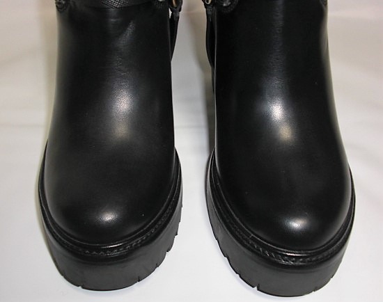 SALE!! Moncler * lady's *tsi-do black leather short boots * unused size 36. 